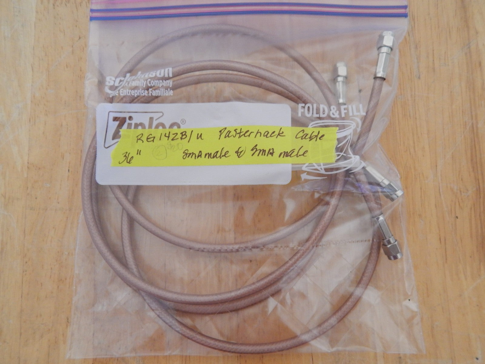 36 inch Pasternack RG142B/U Cable (2 included) 36 inch Pasternack RG142B/U Cable (2 included)